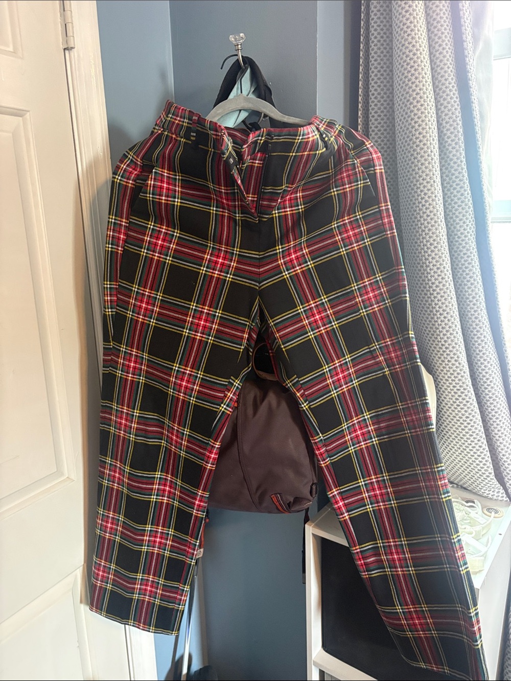J. Crew Women's Kallie Pant - Ankle Plaid Pants in Black, Green, Red & Yellow